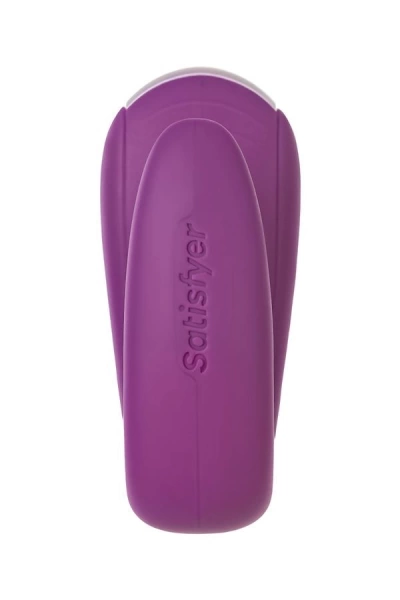 Вибратор для двоих Satisfyer Double Fun (приложение+пульт ДУ), фиолетовый
